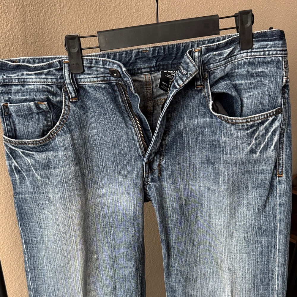 Buffalo David Bitton Relaxed Fit Blue Jeans
